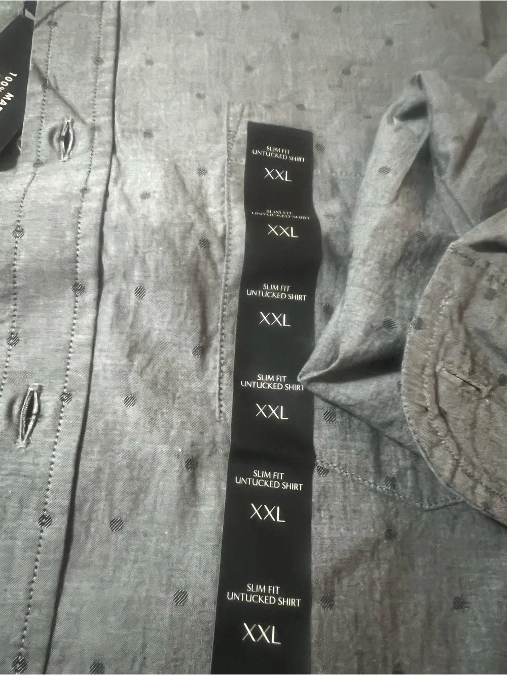 Banana Republic Men’s Light Gray Dot Button-Down Shirt